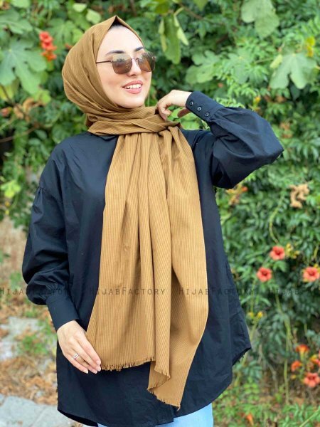 Jaeda - Kaneel Katoenen Hijab - Mirach