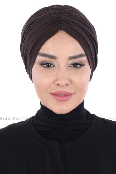 Jill - Bruin Katoen Turban - Ayse Turban