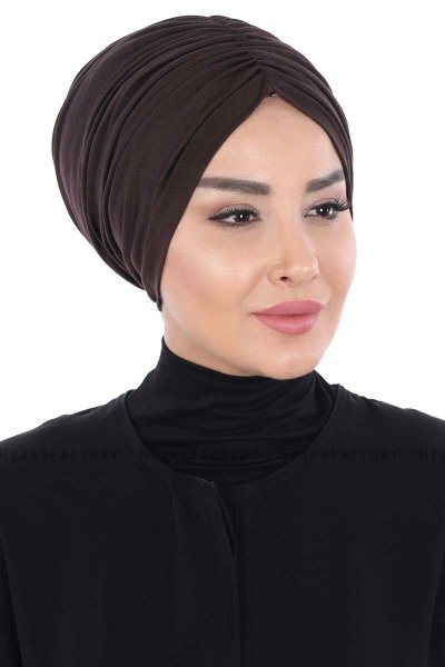 Jill - Bruin Katoen Turban - Ayse Turban