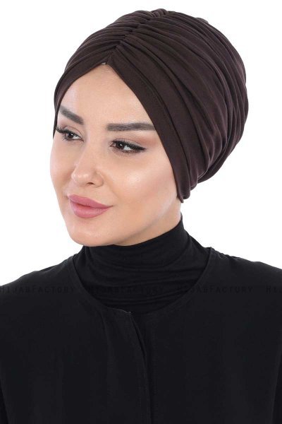 Jill - Bruin Katoen Turban - Ayse Turban