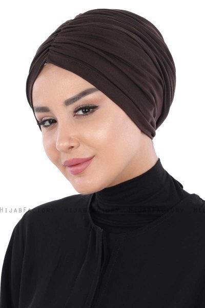 Jill - Bruin Katoen Turban - Ayse Turban