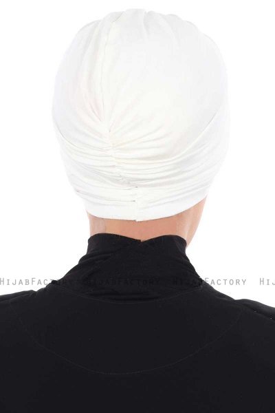 Jill - Creme Katoen Turban - Ayse Turban