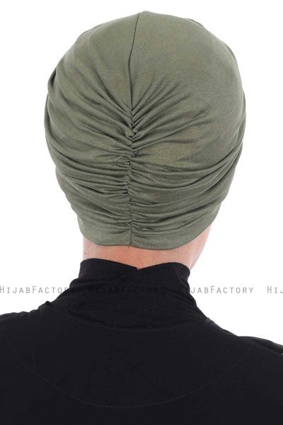 Jill - Khaki Katoen Turban - Ayse Turban