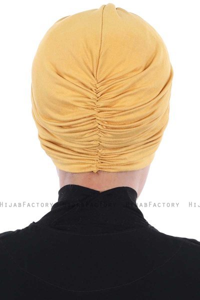 Jill - Mosterd Katoen Turban - Ayse Turban