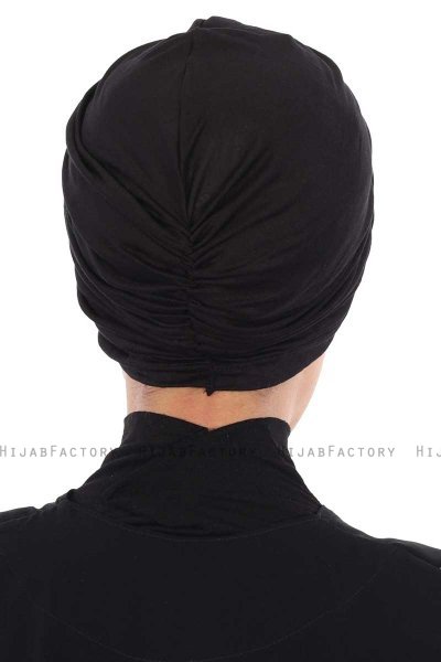 Jill - Zwart Katoen Turban - Ayse Turban