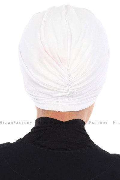 Jill - Wit Katoen Turban - Ayse Turban