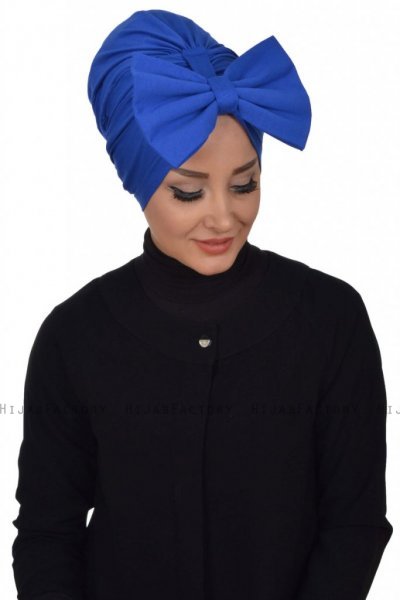 Julia - Blauw Katoen Turban - Ayse Turban