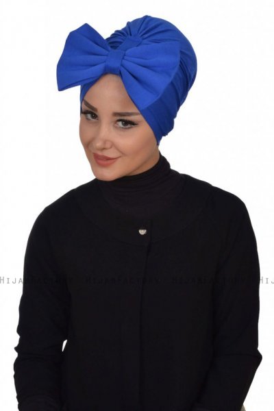 Julia - Blauw Katoen Turban - Ayse Turban