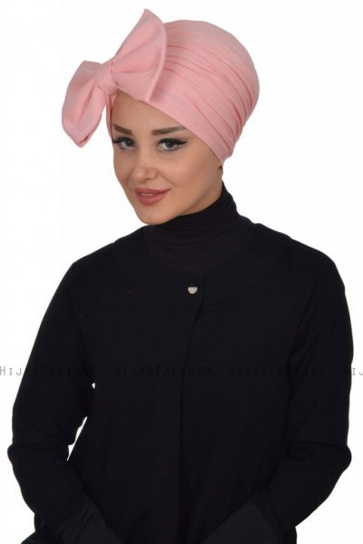 Julia - Oudroze Katoen Turban - Ayse Turban