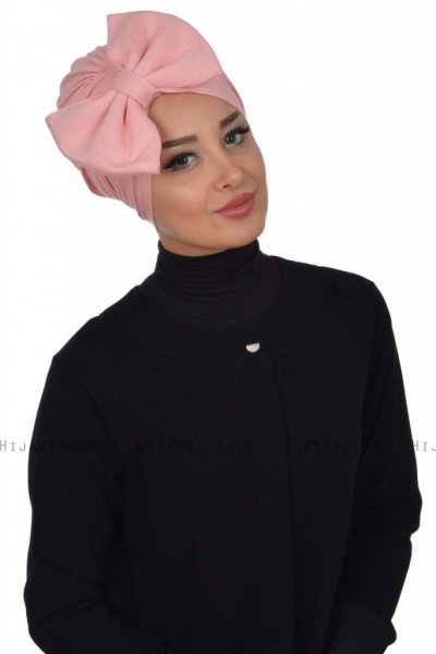 Julia - Oudroze Katoen Turban - Ayse Turban