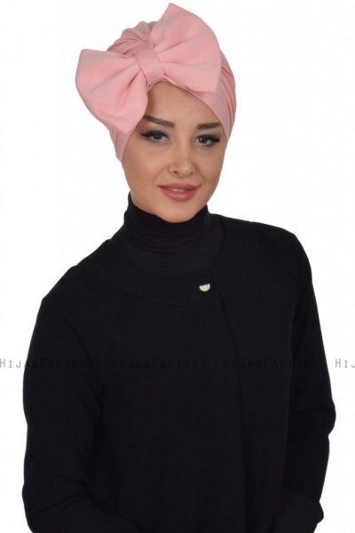 Julia - Oudroze Katoen Turban - Ayse Turban