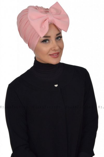 Julia - Oudroze Katoen Turban - Ayse Turban