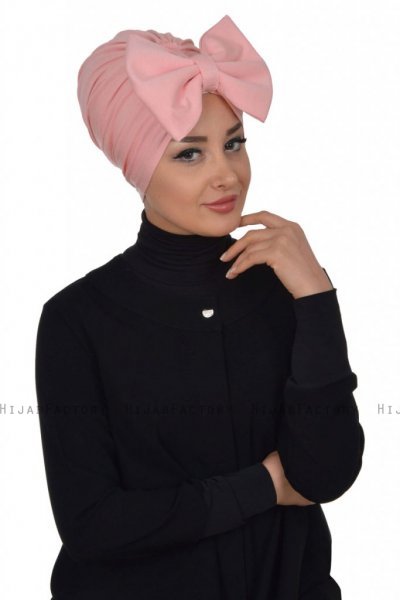 Julia - Oudroze Katoen Turban - Ayse Turban