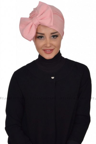 Julia - Oudroze Katoen Turban - Ayse Turban