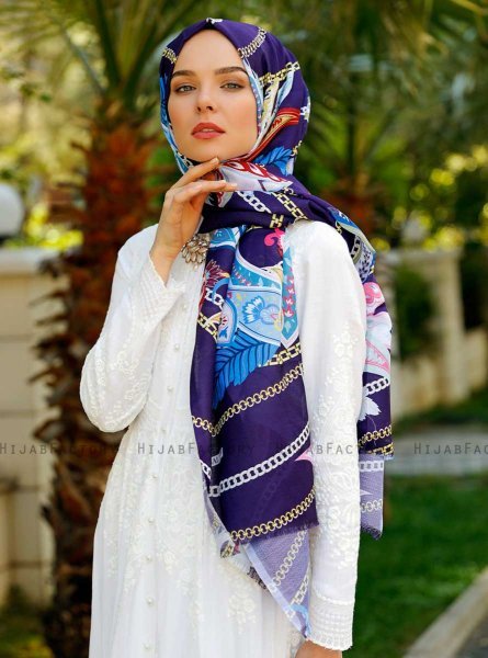 Jumana - Purper Gevormde Hijab - Sal Evi