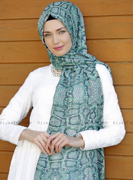 Dounia - Groen Gevormde Hijab
