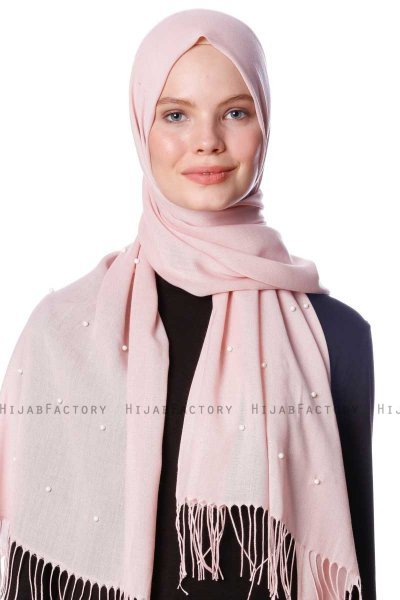 Kadri - Oudroze Hijab Met Parels - Özsoy