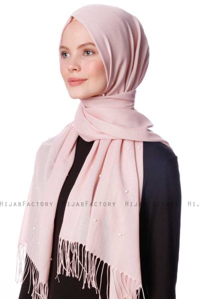 Kadri - Oudroze Hijab Met Parels - Özsoy