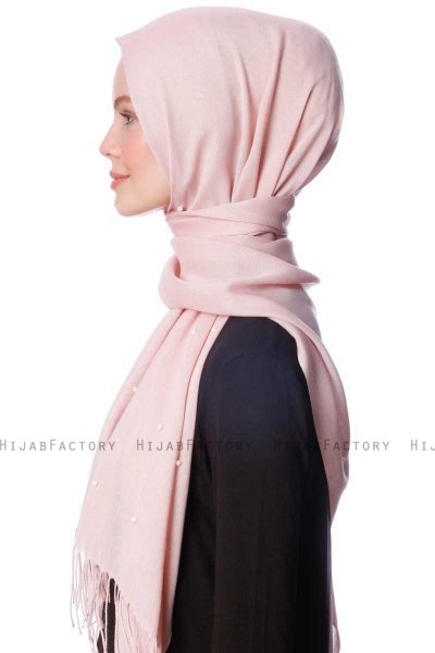 Kadri - Oudroze Hijab Met Parels - Özsoy