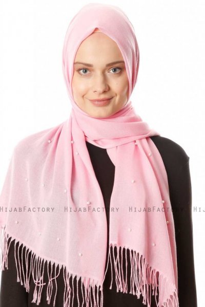 Kadri - Roze Hijab Met Parels - Özsoy
