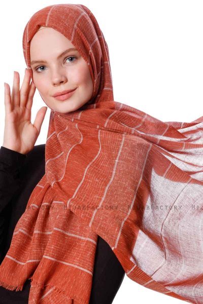 Kiral - Baksteenrood Hijab - Özsoy
