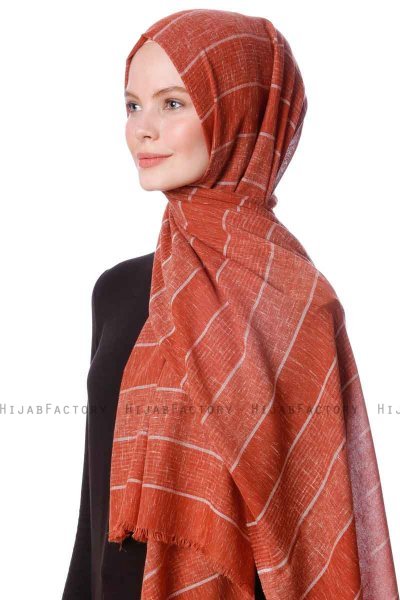 Kiral - Baksteenrood Hijab - Özsoy