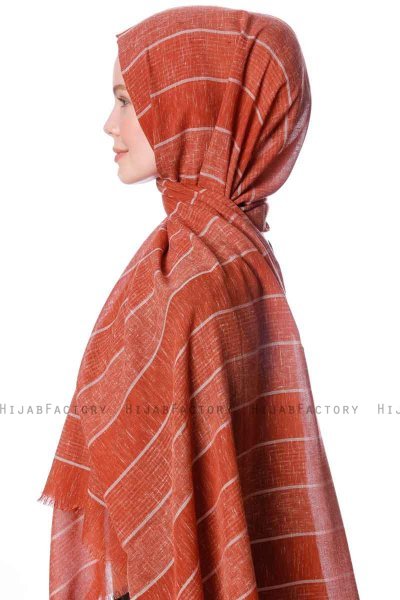 Kiral - Baksteenrood Hijab - Özsoy