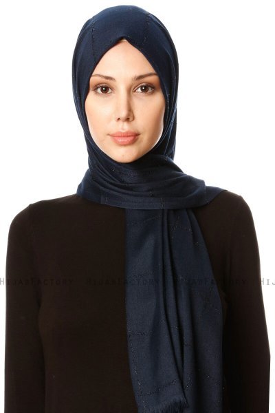 Kutlay - Marineblauw Hijab - Özsoy