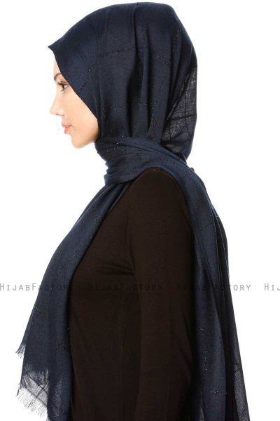 Kutlay - Marineblauw Hijab - Özsoy