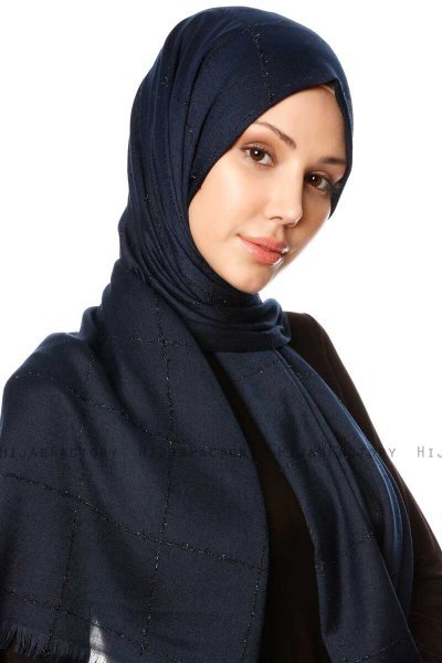 Kutlay - Marineblauw Hijab - Özsoy