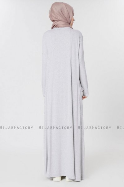 Kyda Ljusgrå Klänning Med Fickor Miss Halima 280157e