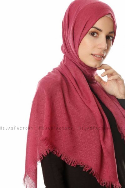 Lalam - Donkere Fuchsia Hijab - Özsoy
