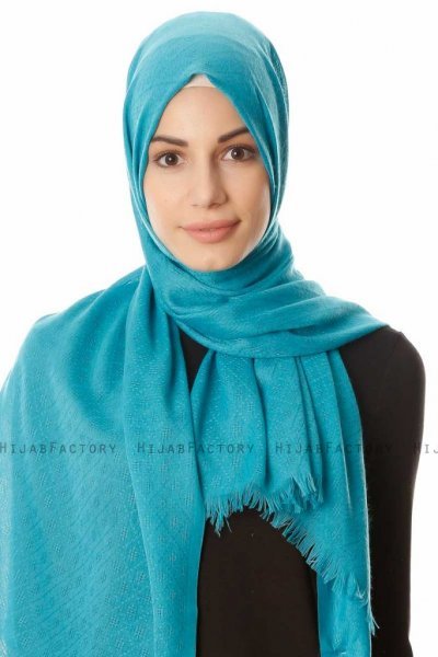 Lalam - Benzine Blauw Hijab - Özsoy