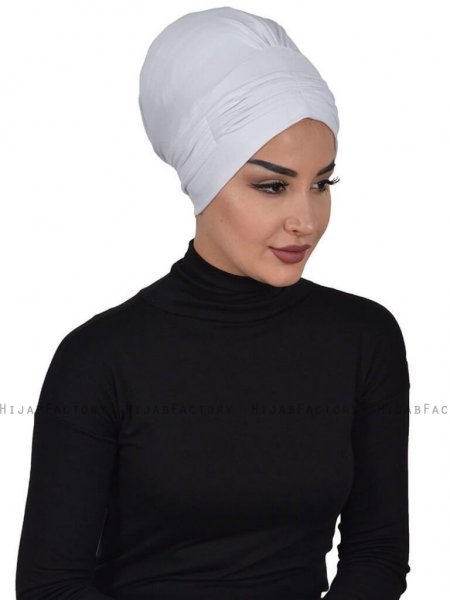Linda Vit Bomull Turban Ayse Turban 321902c