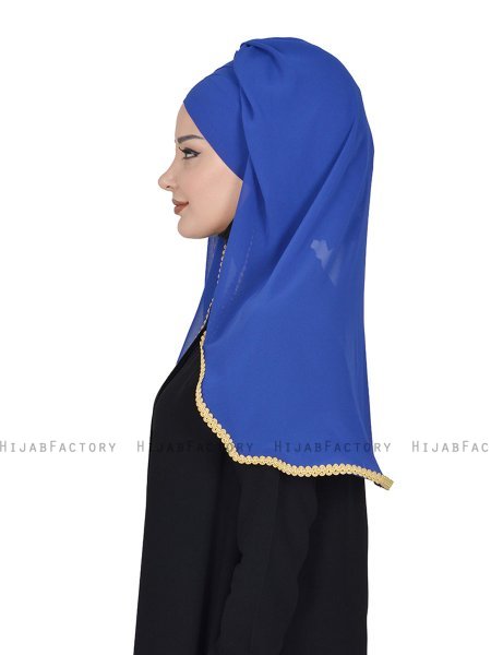 Louise - Blauw Praktisch Hijab - Ayse Turban