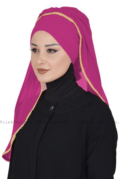 Louise - Fuchsia Praktisch Hijab - Ayse Turban