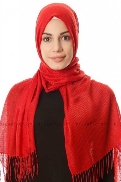 Lunara - Rood Hijab - Özsoy