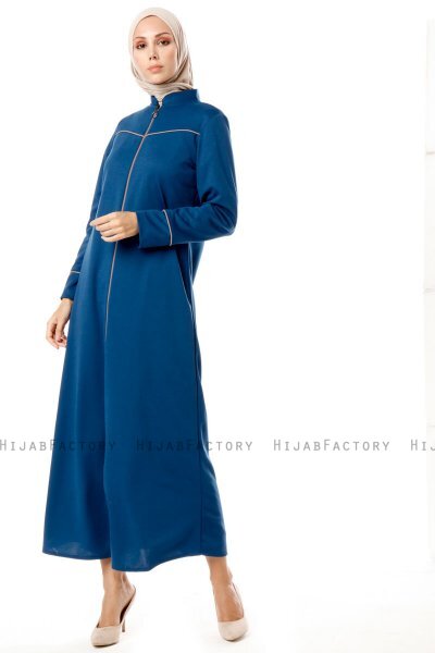 Lylah - Blauw Abaya - Miss Cazibe