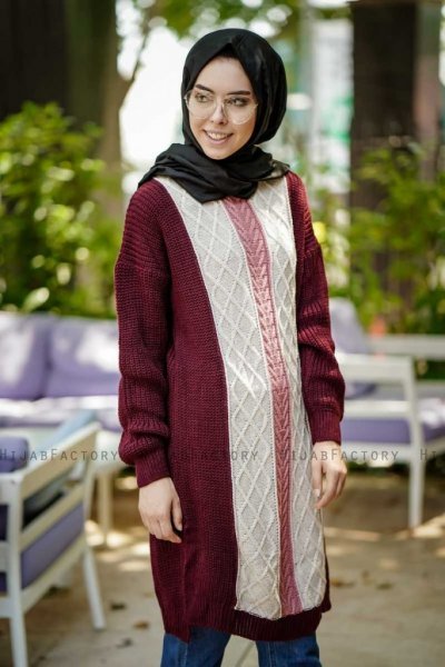 Maeve - Bordeaux Tuniek - Insirah