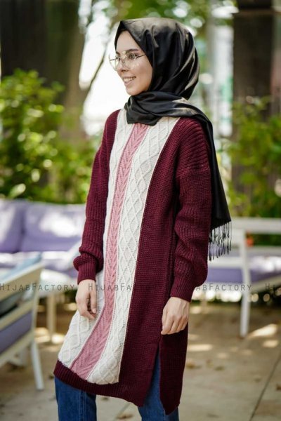 Maeve - Bordeaux Tuniek - Insirah