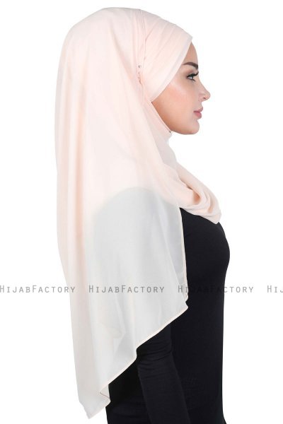 Malin - Beige Praktisch Chiffon Hijab
