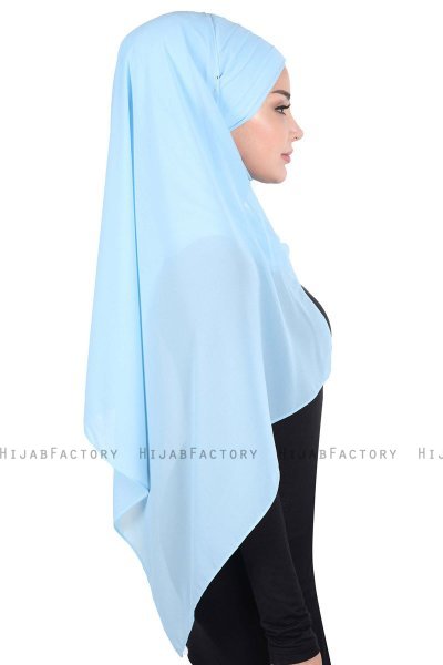 Malin - Lichtblauw Praktisch Chiffon Hijab