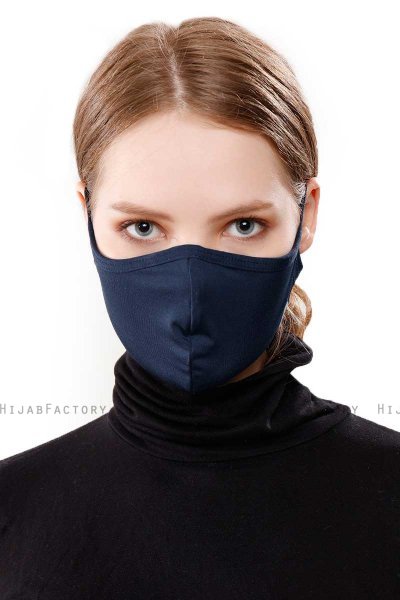 Asli - Marineblauw Sport Gezichtsmasker / Gezichtsbedekking