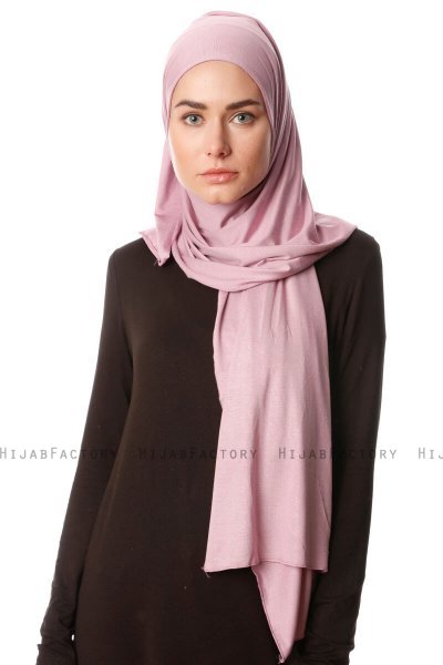Melek - Purper Premium Jersey Hijab - Ecardin