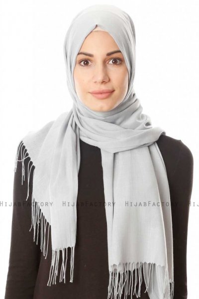 Meliha - Lichtgrijs Hijab - Özsoy