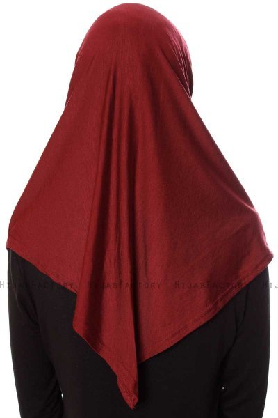 Mia - Bordeaux Al Amira One-Piece Hijab - Ecardin