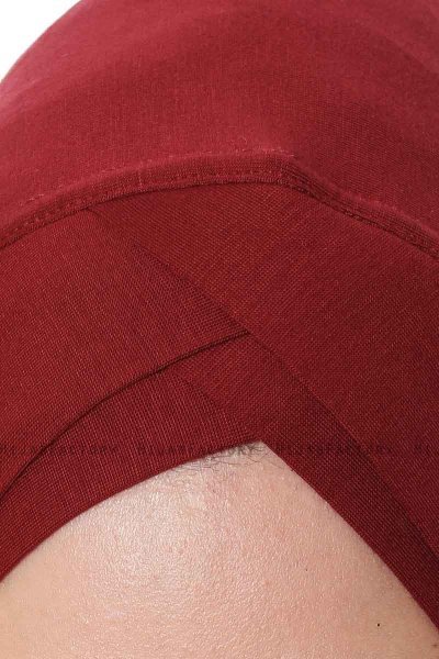 Mia - Bordeaux Al Amira One-Piece Hijab - Ecardin