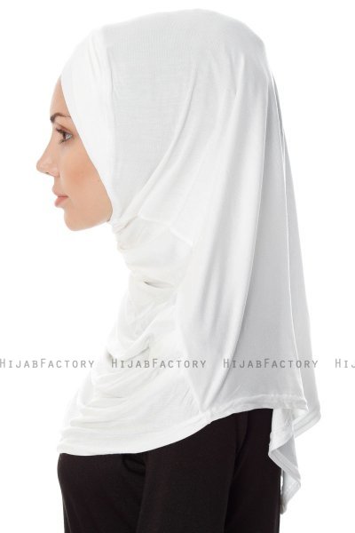 Mia - Creme Al Amira One-Piece Hijab - Ecardin