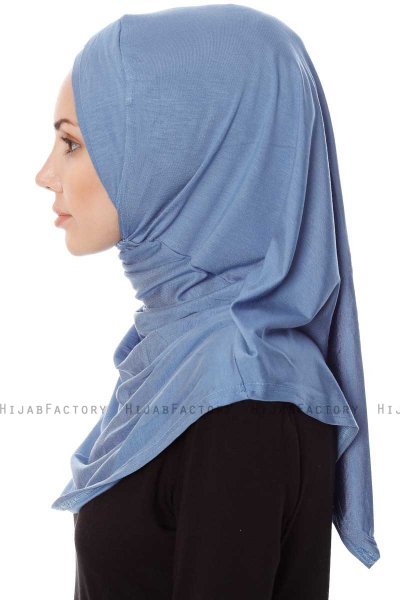 Mia - Indigo Al Amira One-Piece Hijab - Ecardin