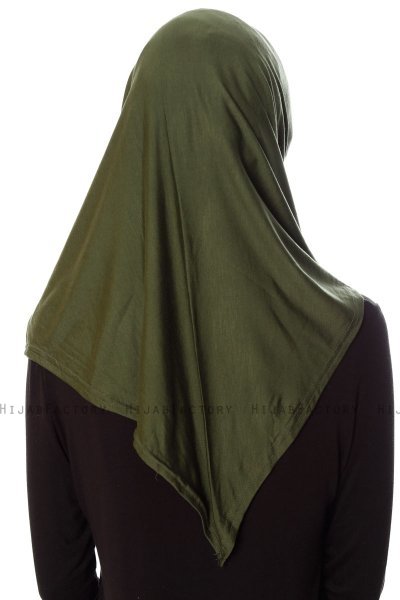 Mia - Khaki Al Amira One-Piece Hijab - Ecardin